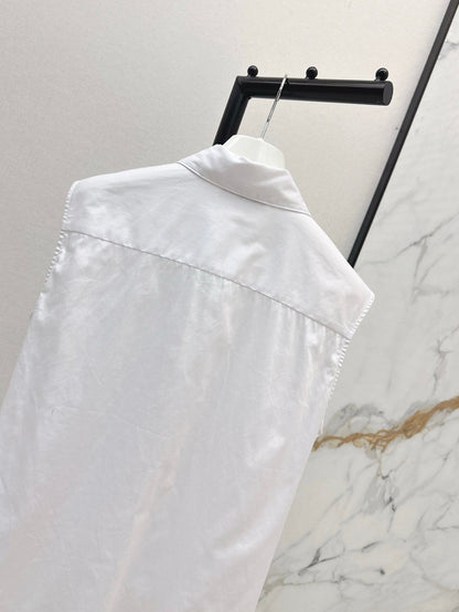 Loe 25ss pleated vest