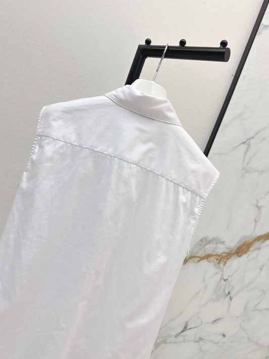 Loe 25ss pleated vest