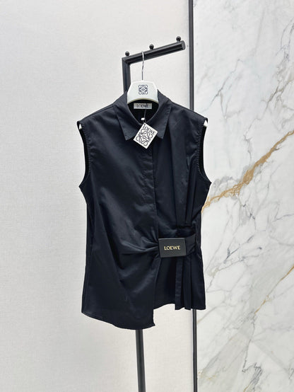 Loe 25ss pleated vest