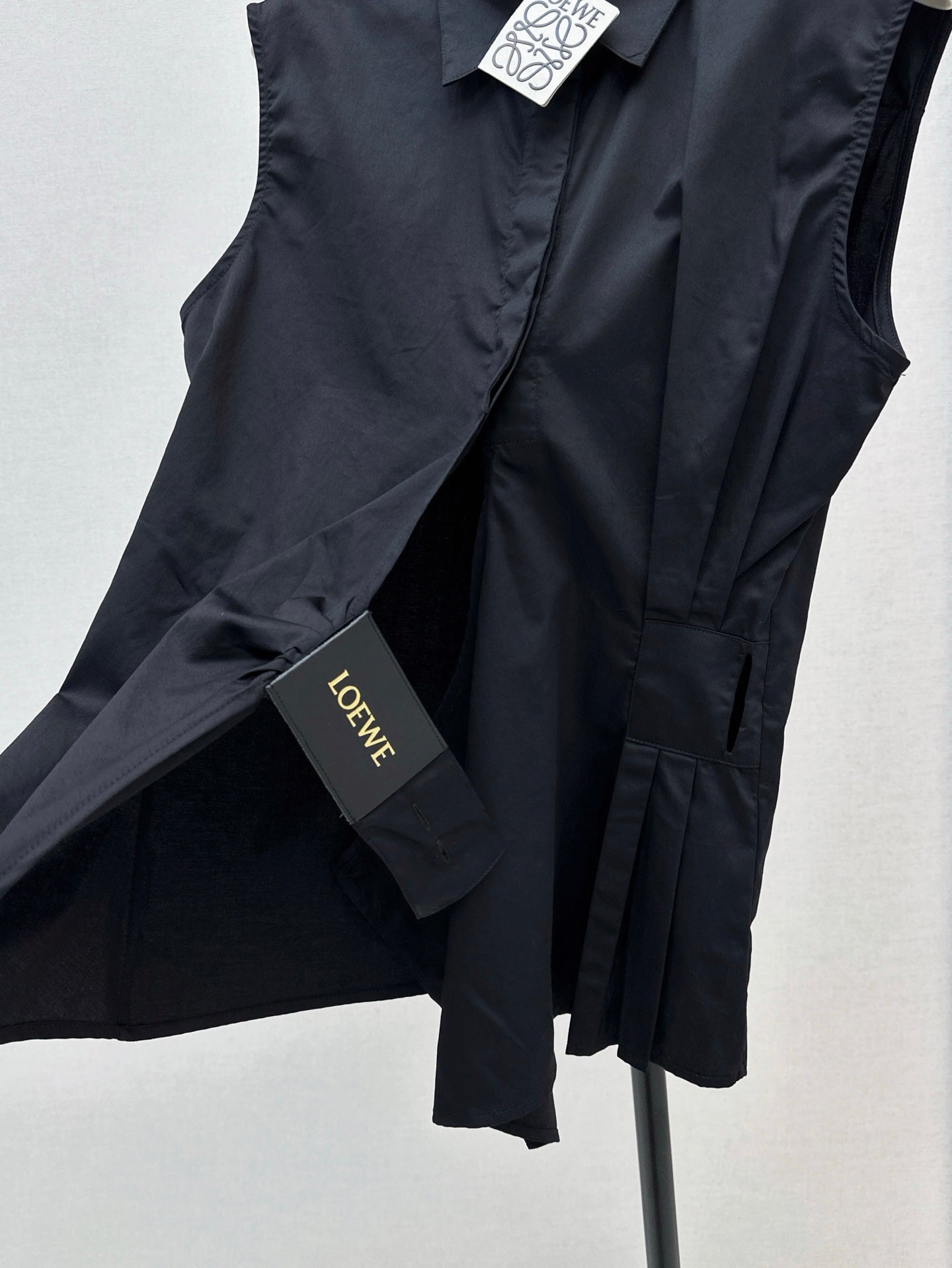 Loe 25ss pleated vest