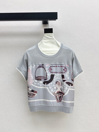 H 25ss knitted t-shirt