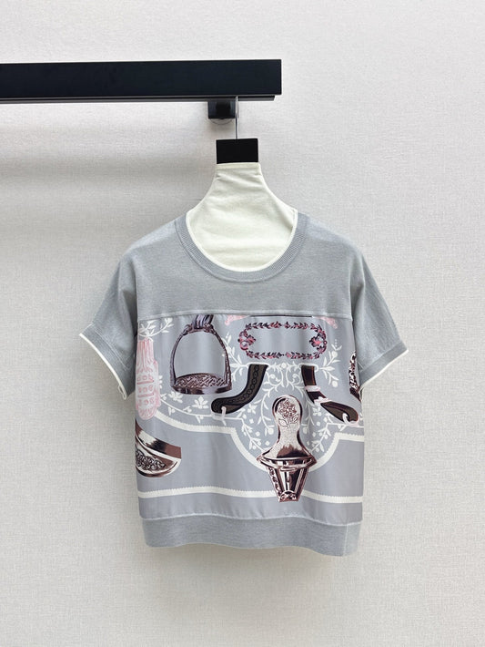 H 25ss knitted t-shirt