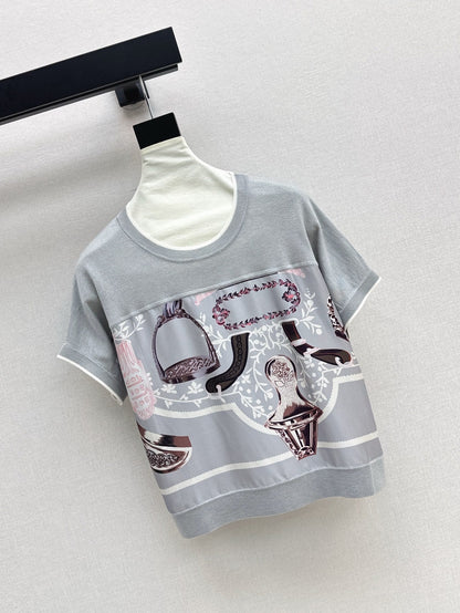 H 25ss knitted t-shirt