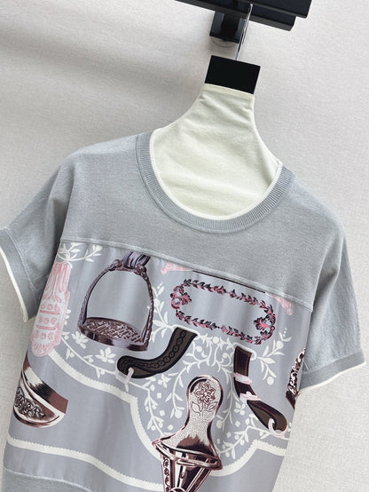 H 25ss knitted t-shirt