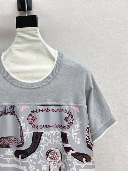 H 25ss knitted t-shirt