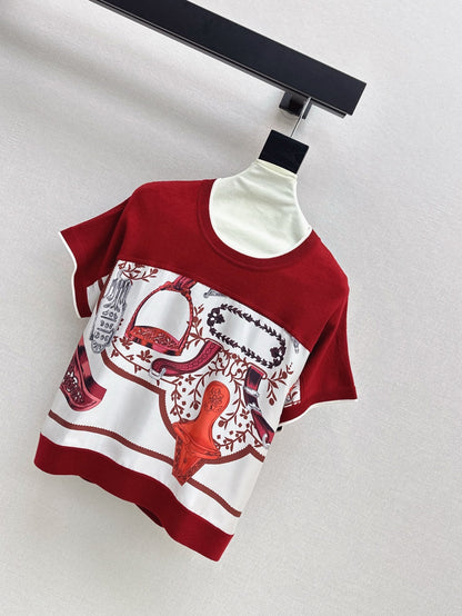 H 25ss knitted t-shirt
