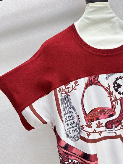 H 25ss knitted t-shirt