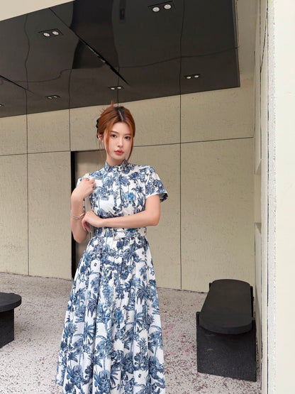 Dio 25ss print dress
