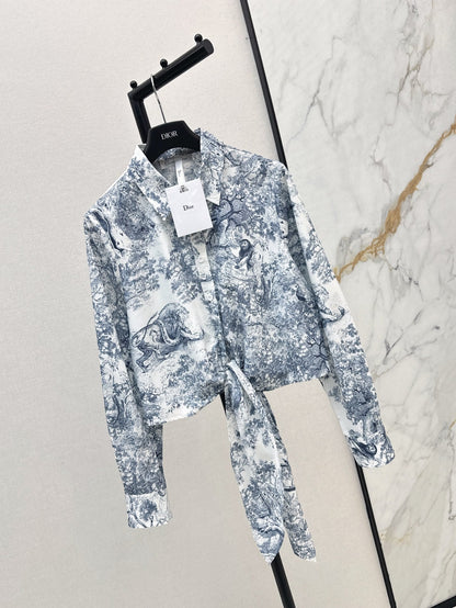 D 25ss print shirt