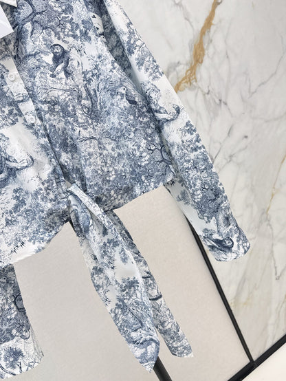 D 25ss print shirt