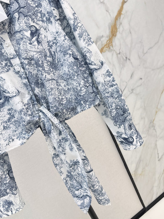 D 25ss print shirt