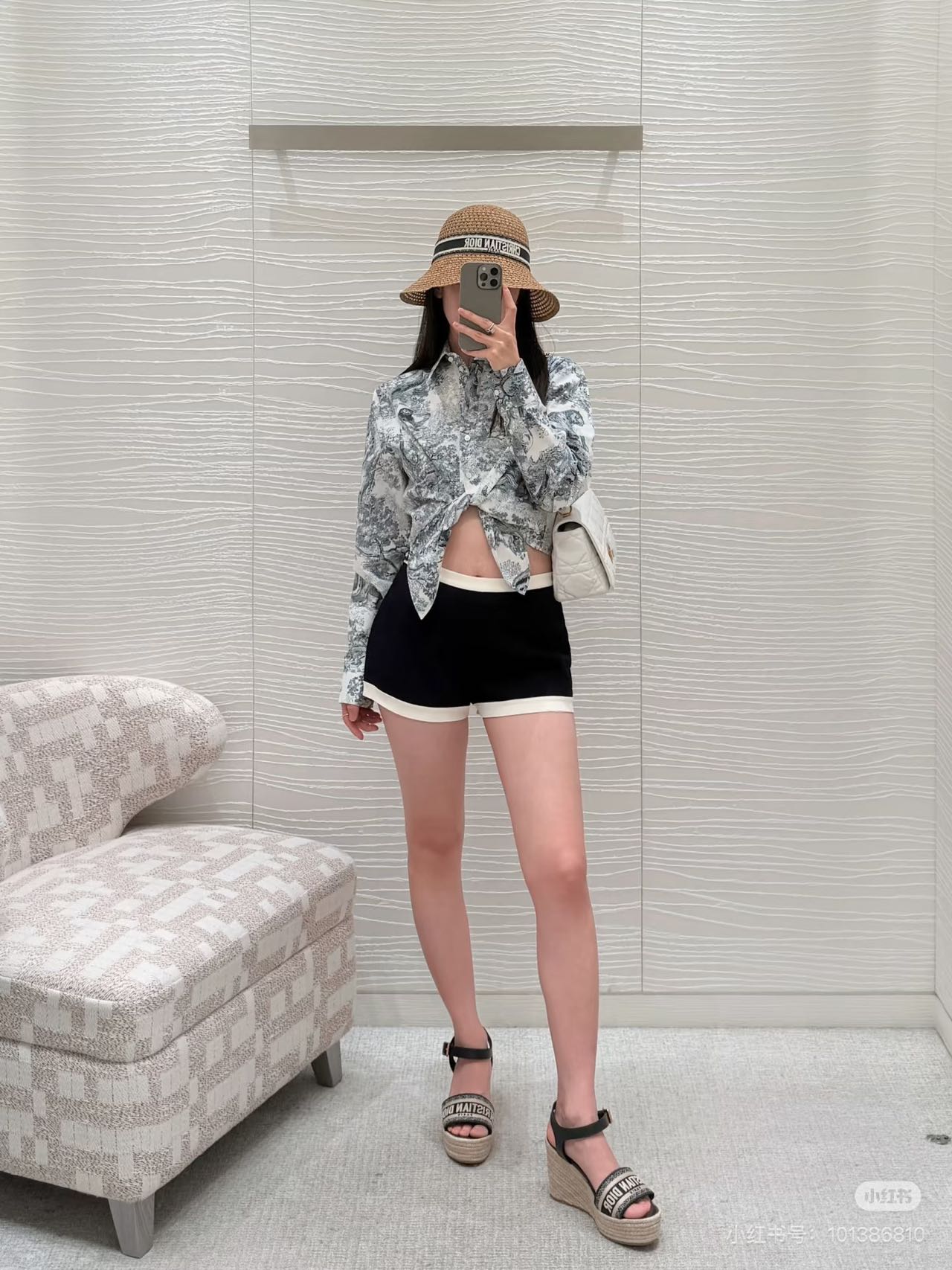 D 25ss print shirt