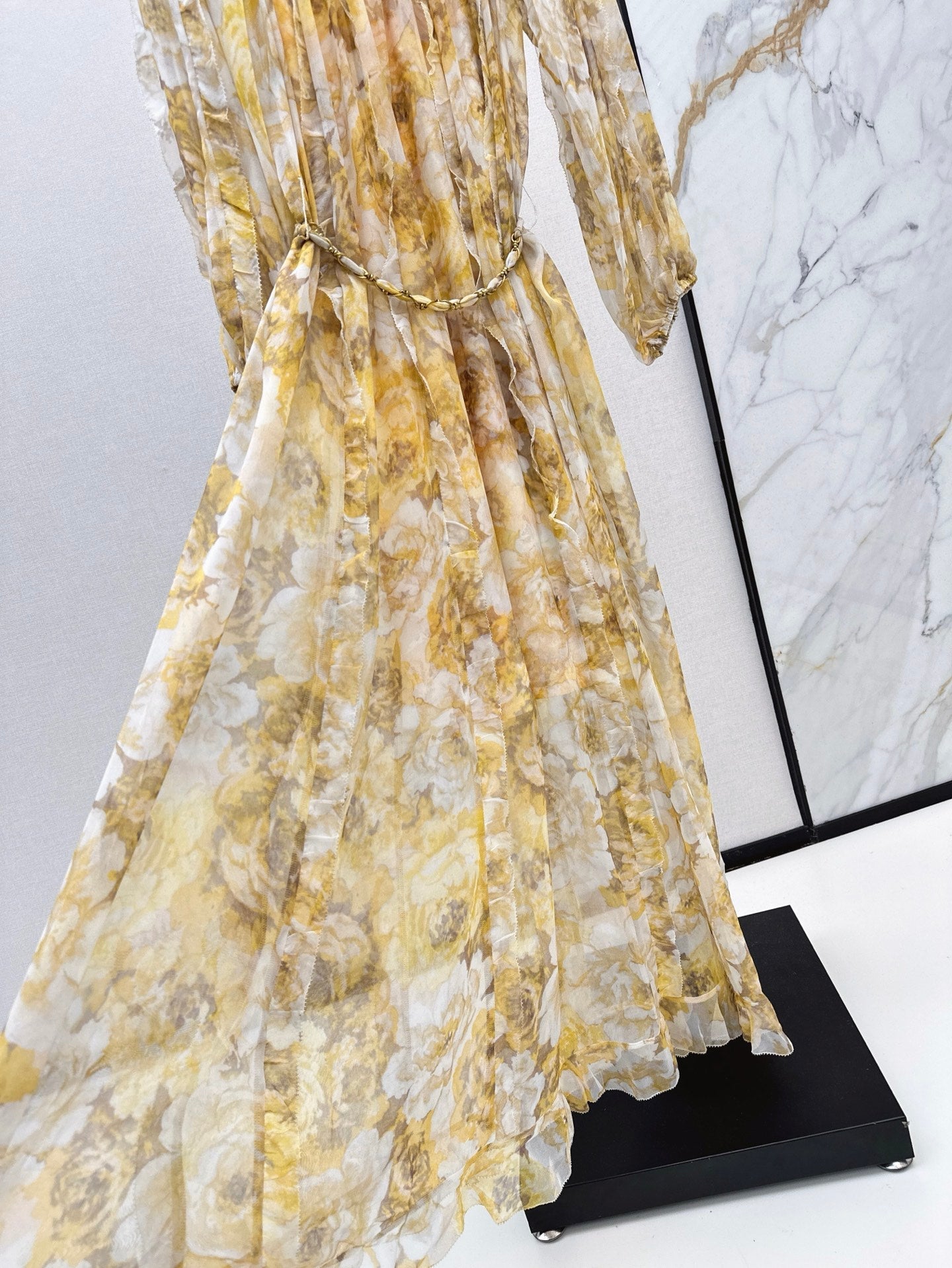 zimm 25ss Silk print dress