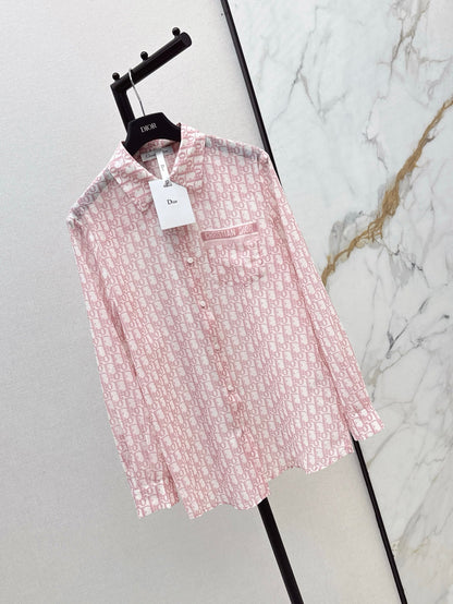 D 25ss print buttons shirt