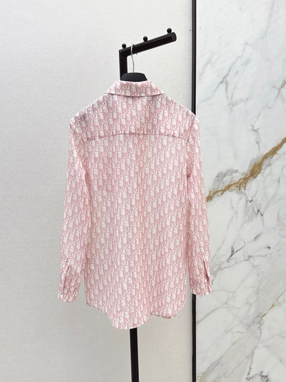 D 25ss print buttons shirt