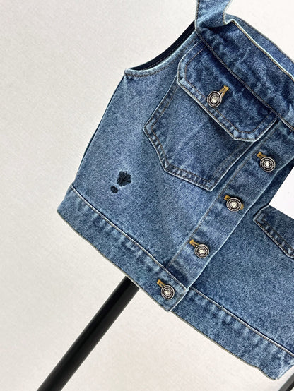 D 25SS denim camisole