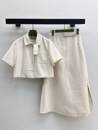 G 25ss jacquard skirt
