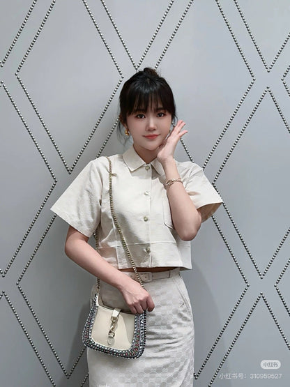 G 25ss jacquard skirt
