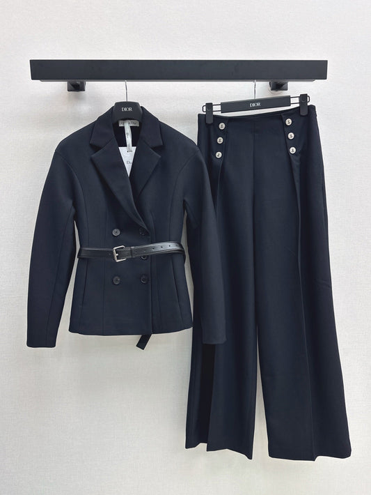 Di 25ss buttons suit pants
