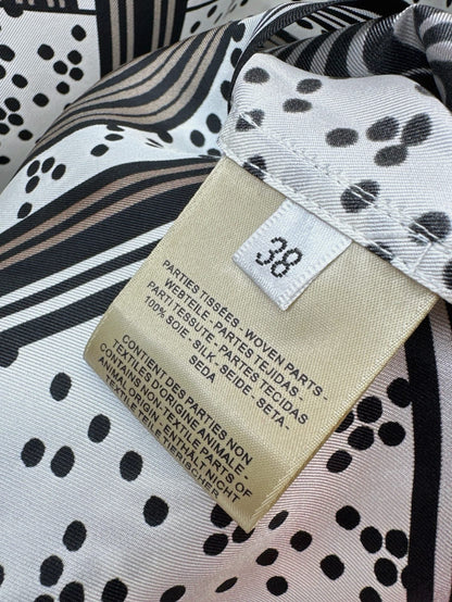 He 25ss print silk dress