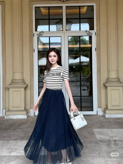 CD 25SS pleated skirt