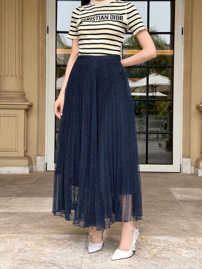 CD 25SS pleated skirt