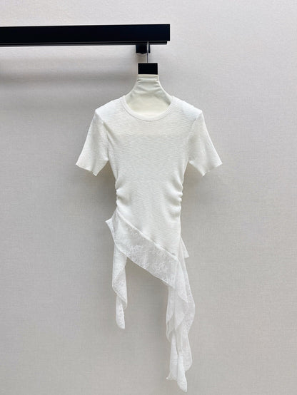M 25SS Lace knitted shirt
