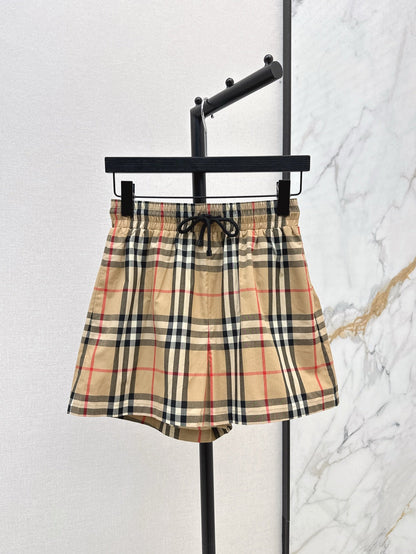 Bur 25SS Plaid shorts