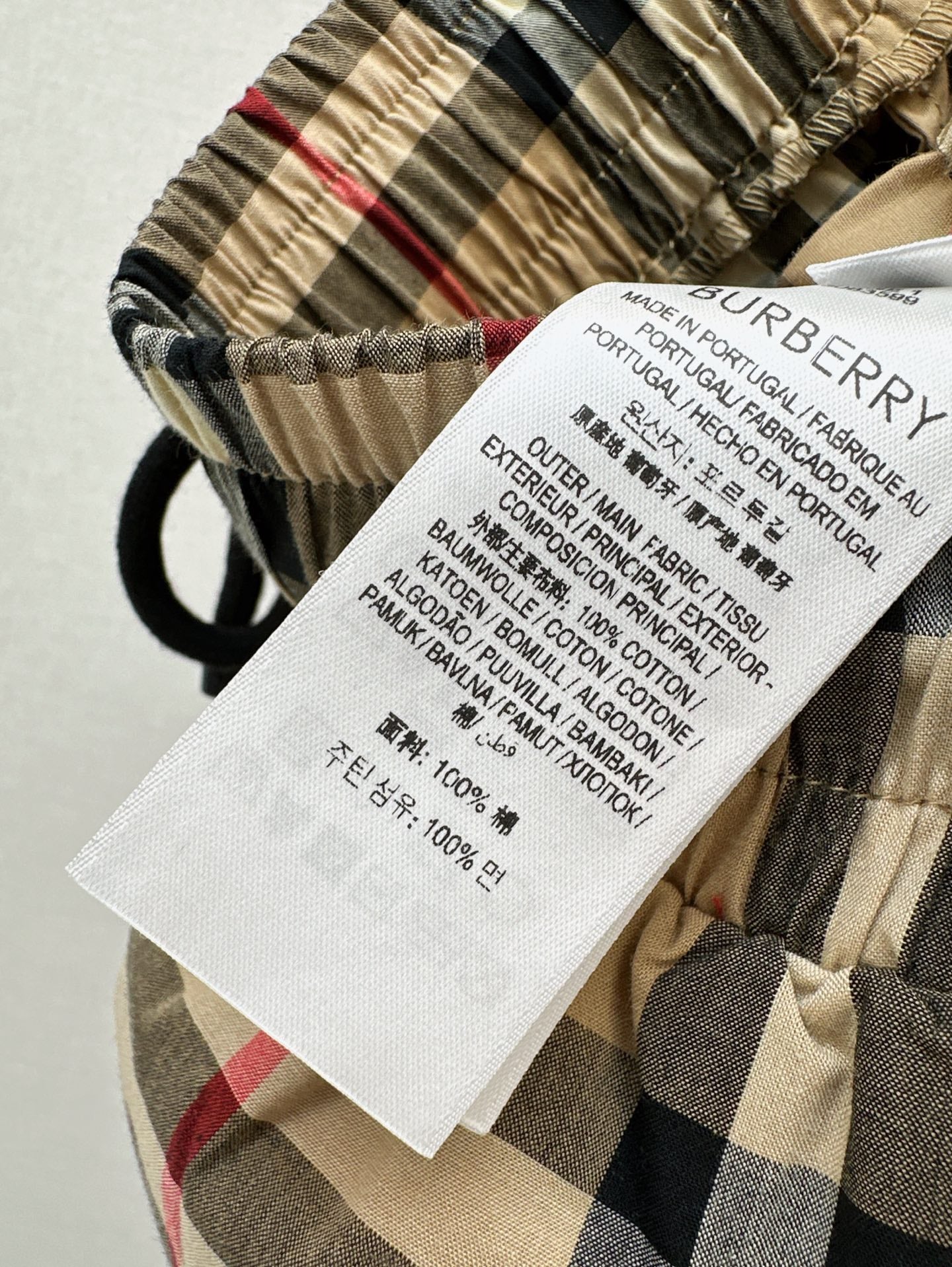 Bur 25SS Plaid shorts
