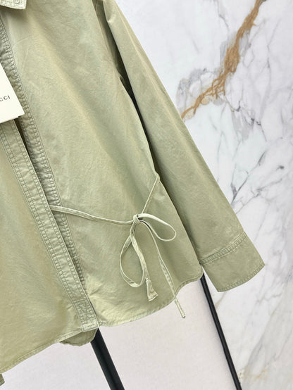 GU 25SS Waist-cinching shirt