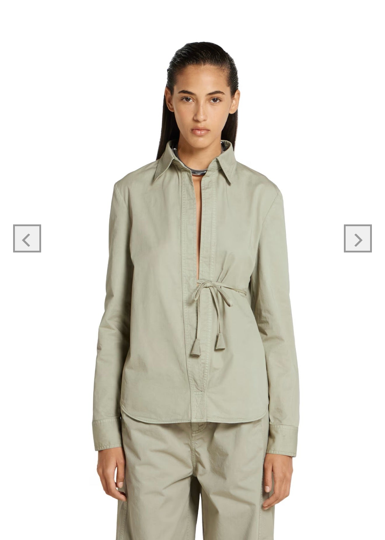GU 25SS Waist-cinching shirt
