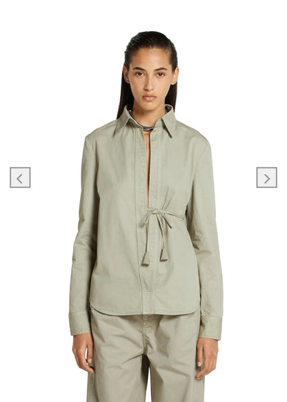 GU 25SS Waist-cinching shirt