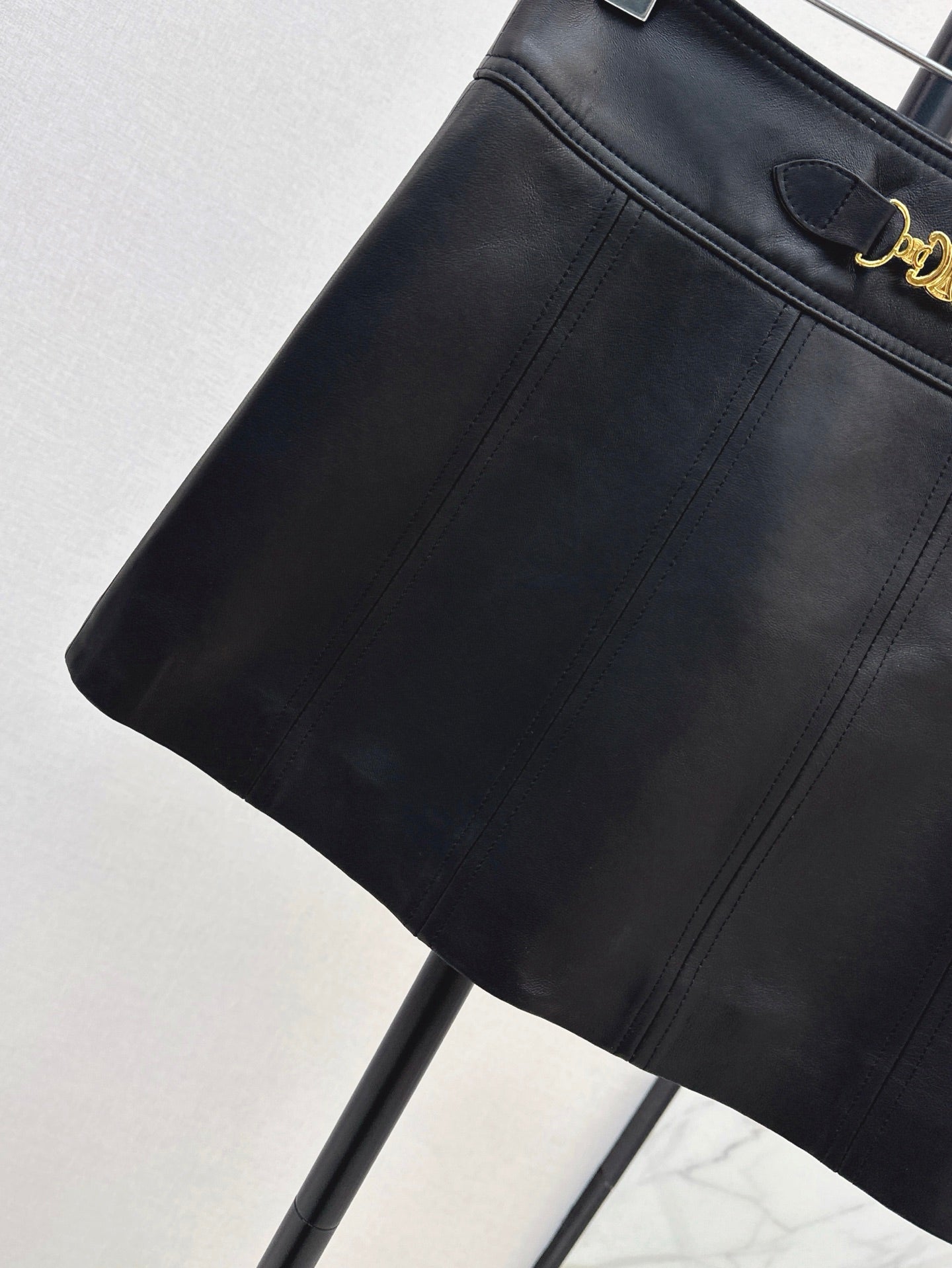 Ce 25ss leather skirt