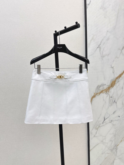 Ce 25ss leather skirt