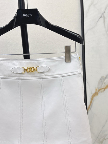 Ce 25ss leather skirt