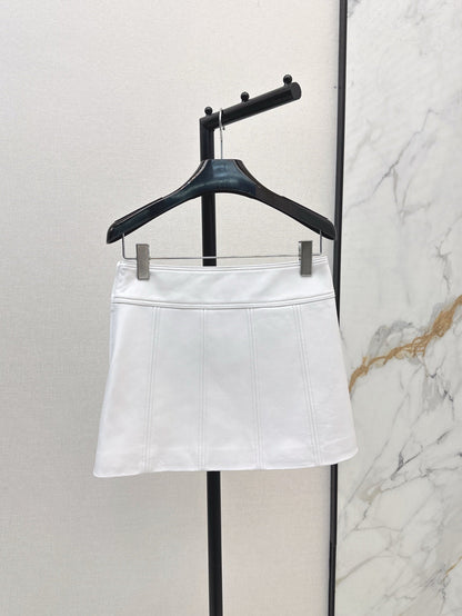 Ce 25ss leather skirt