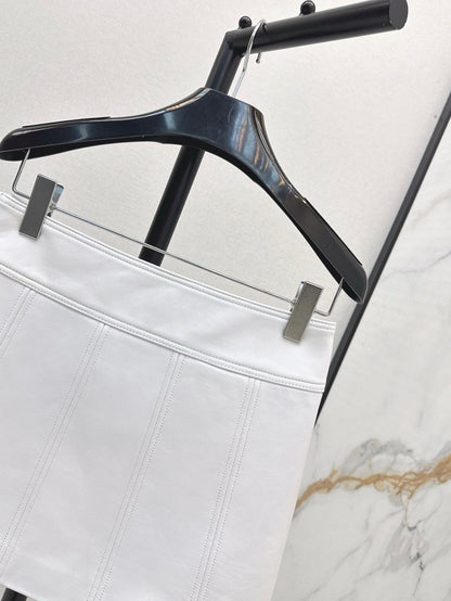 Ce 25ss leather skirt