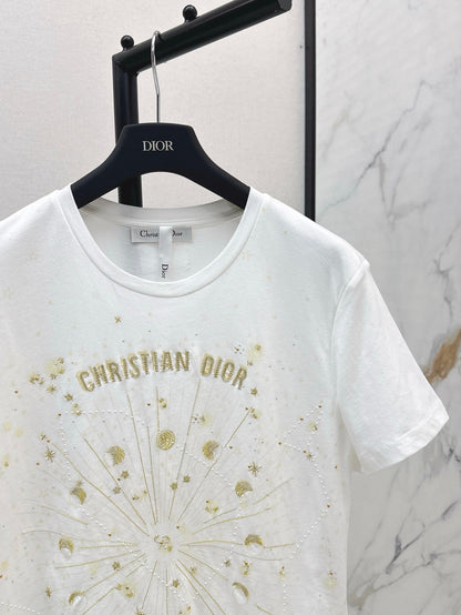 CD 25ss embroidered t-shirt