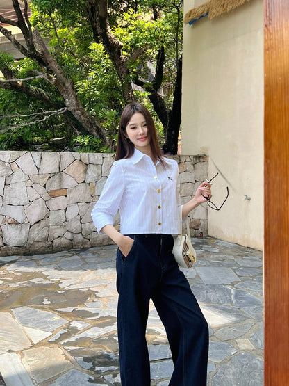 Bur 25ss crop shirt