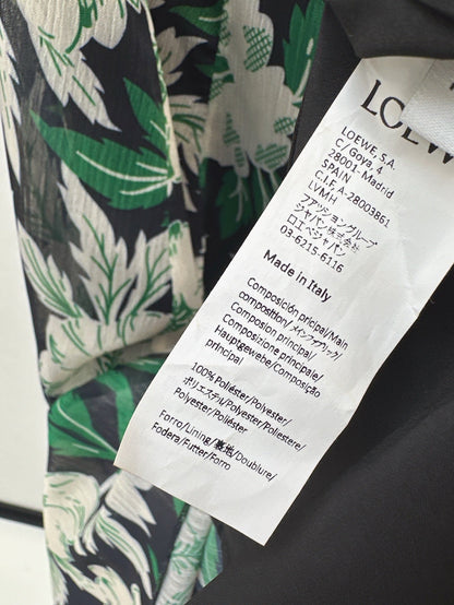Lo 25ss print slip dress