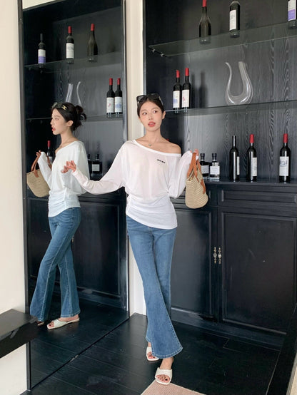 Mi 25ss off-shoulder shirt