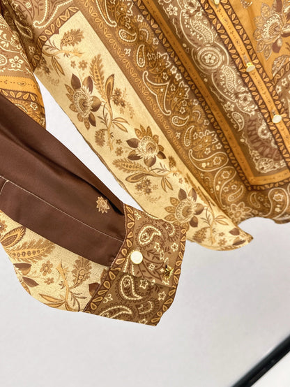 zim 25ss print silk shirt