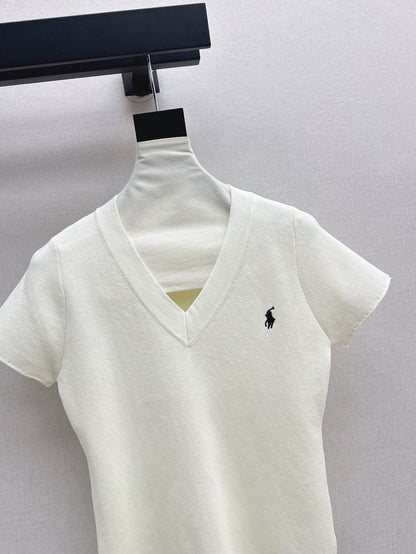 ral 25ss V-neck knit shirt