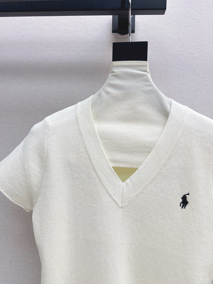 ral 25ss V-neck knit shirt