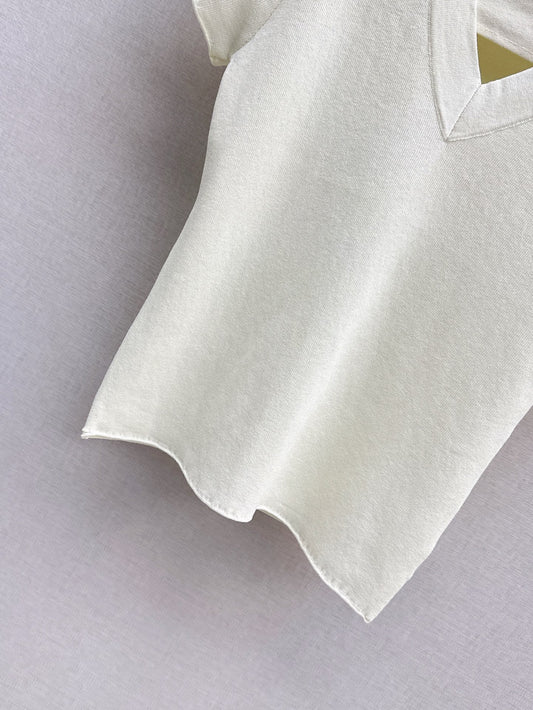 ral 25ss V-neck knit shirt