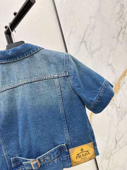 Pra 25ss crop denim jacket