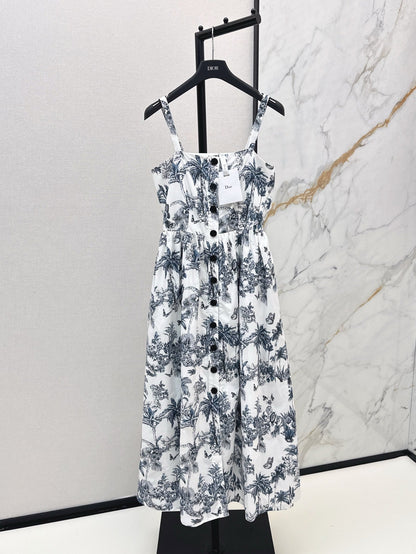 CD 25ss print slip dress
