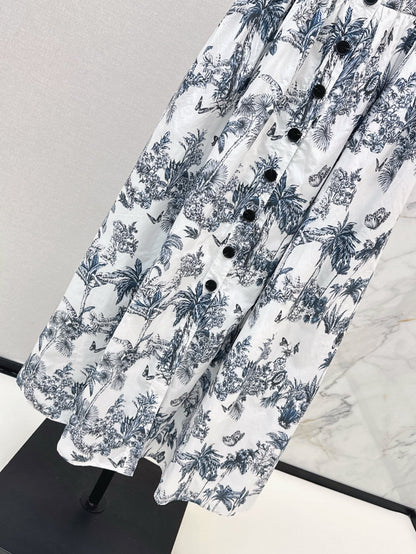 CD 25ss print slip dress