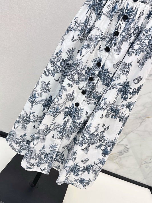 CD 25ss print slip dress