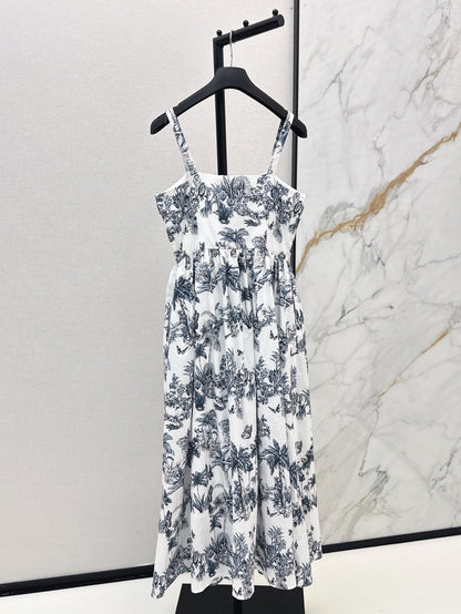 CD 25ss print slip dress